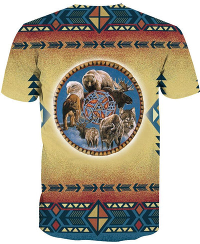 Native Animal Spirit 3D Hoodie - Native American Pride Shop