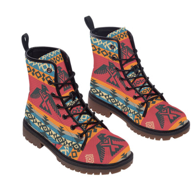 Pattern Native Leather Martin Short Boots WCS