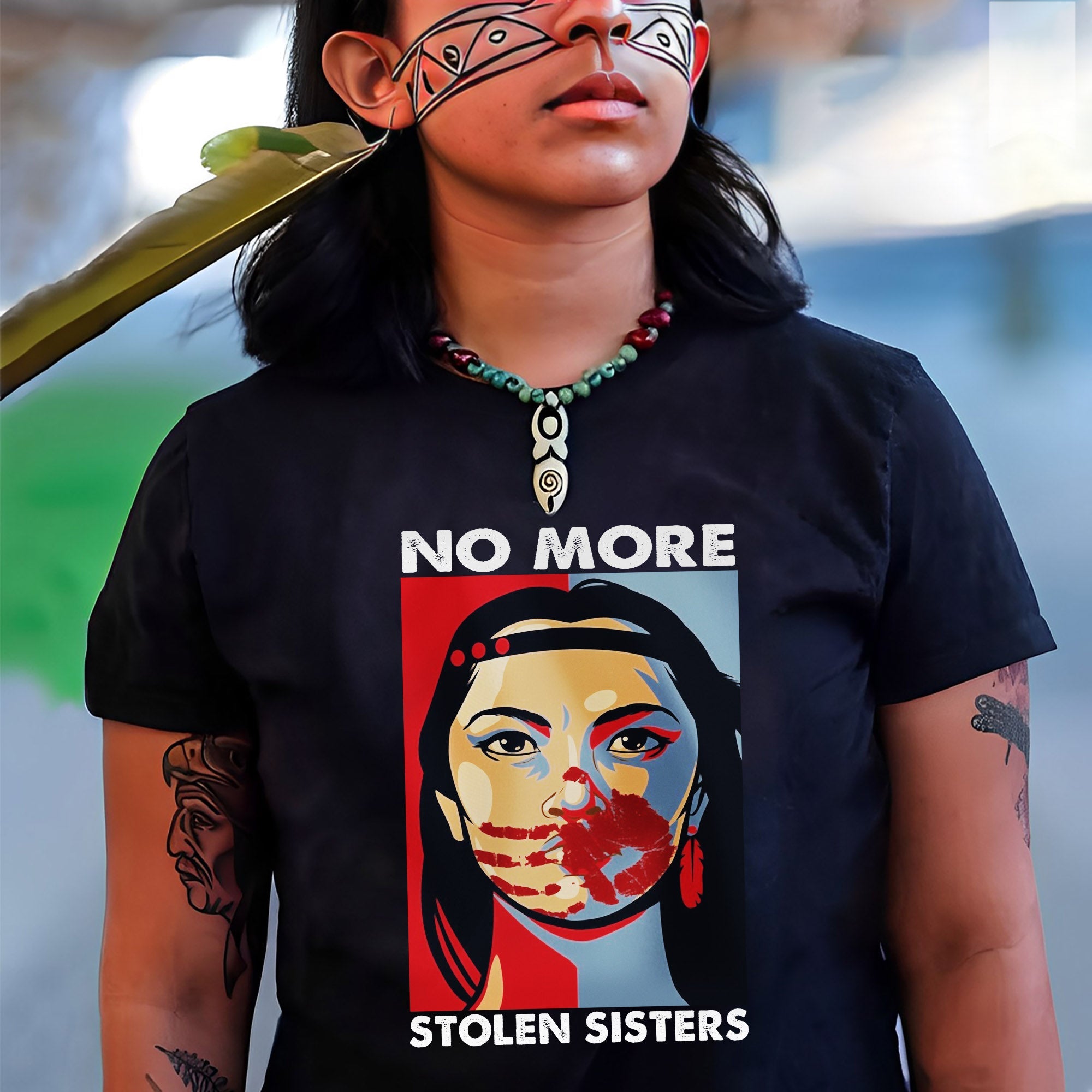 MMIW No More Stolen Sisters Red Hand Unisex T-Shirt/Hoodie/Sweatshirt