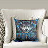 Blue Wolf Native American Pillow Cover WCS