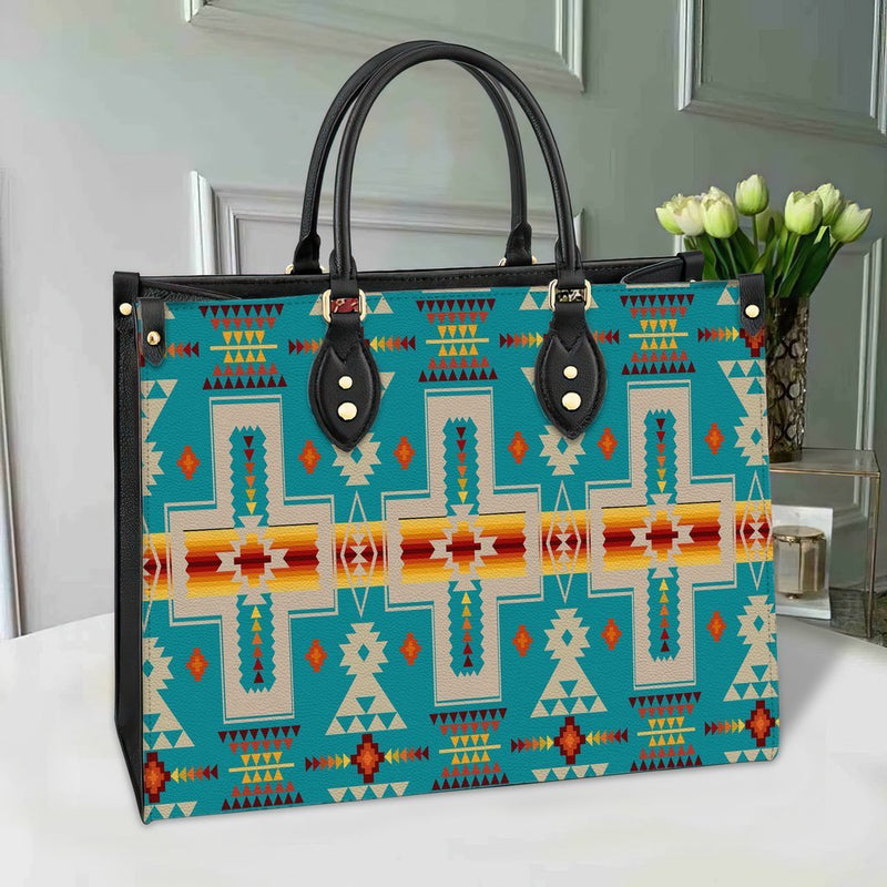 Turquoise Tribe Leather Bag WCS