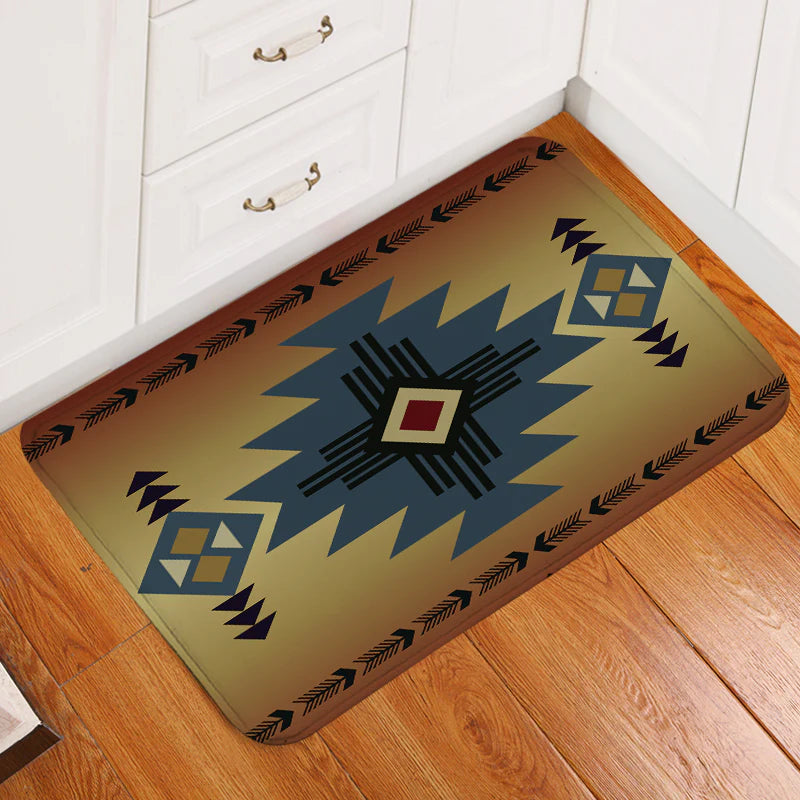 Southwest Blue Symbol Doormat