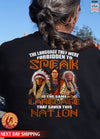 Language That Saved This Nation Three Man Native American Back T-Shirt/Hoodie/Sweatshirt