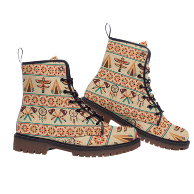 Pattern Native Leather Martin Short Boots WCS