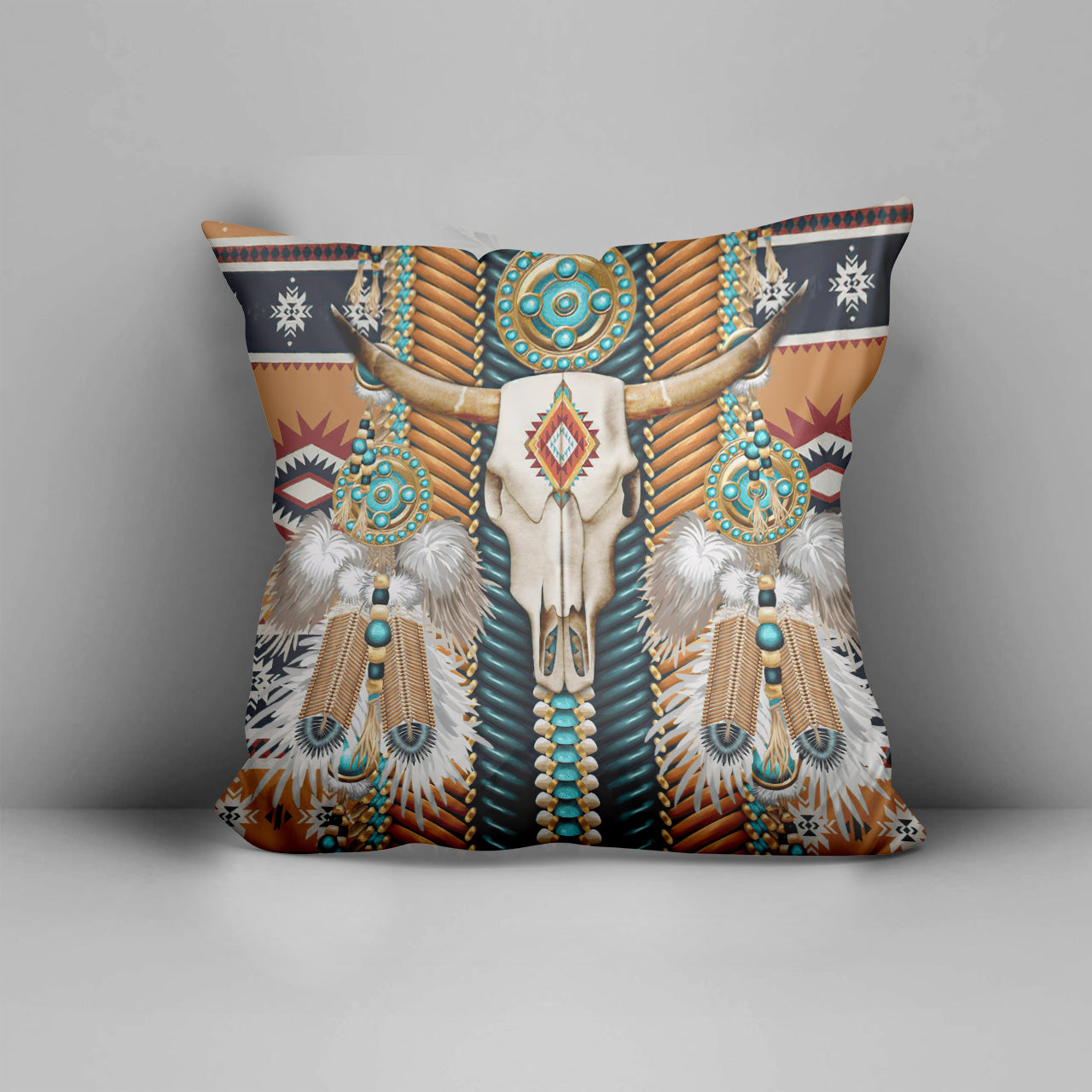 Inspired Apache Pattern Native American Pillow Cover WCS