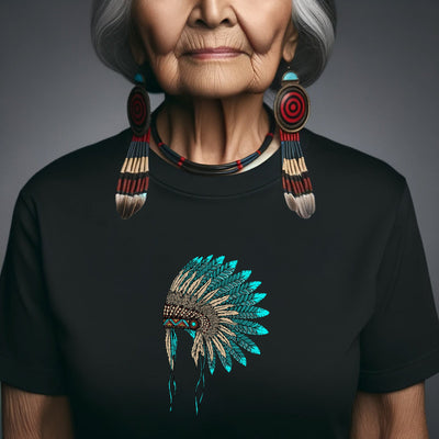 MMIW Awareness Indigenous Blue Leather Unisex T-Shirt/Hoodie/Sweatshirt
