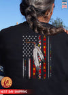 Flag Native American, Indian American Unisex Back T-Shirt/Hoodie/Sweatshirt