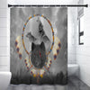 Wolf Native American Shower Curtains WCS