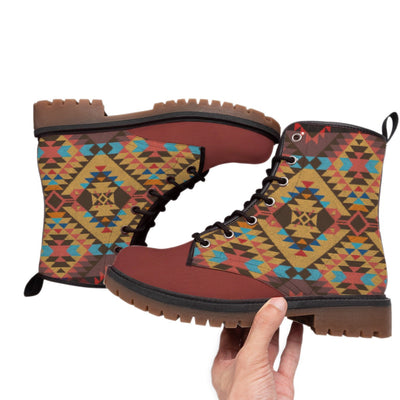 Pattern Native  Leather Martin Short Boots WCS