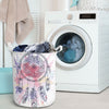 Pink Water Color Dream Catcher Laundry Basket WCS
