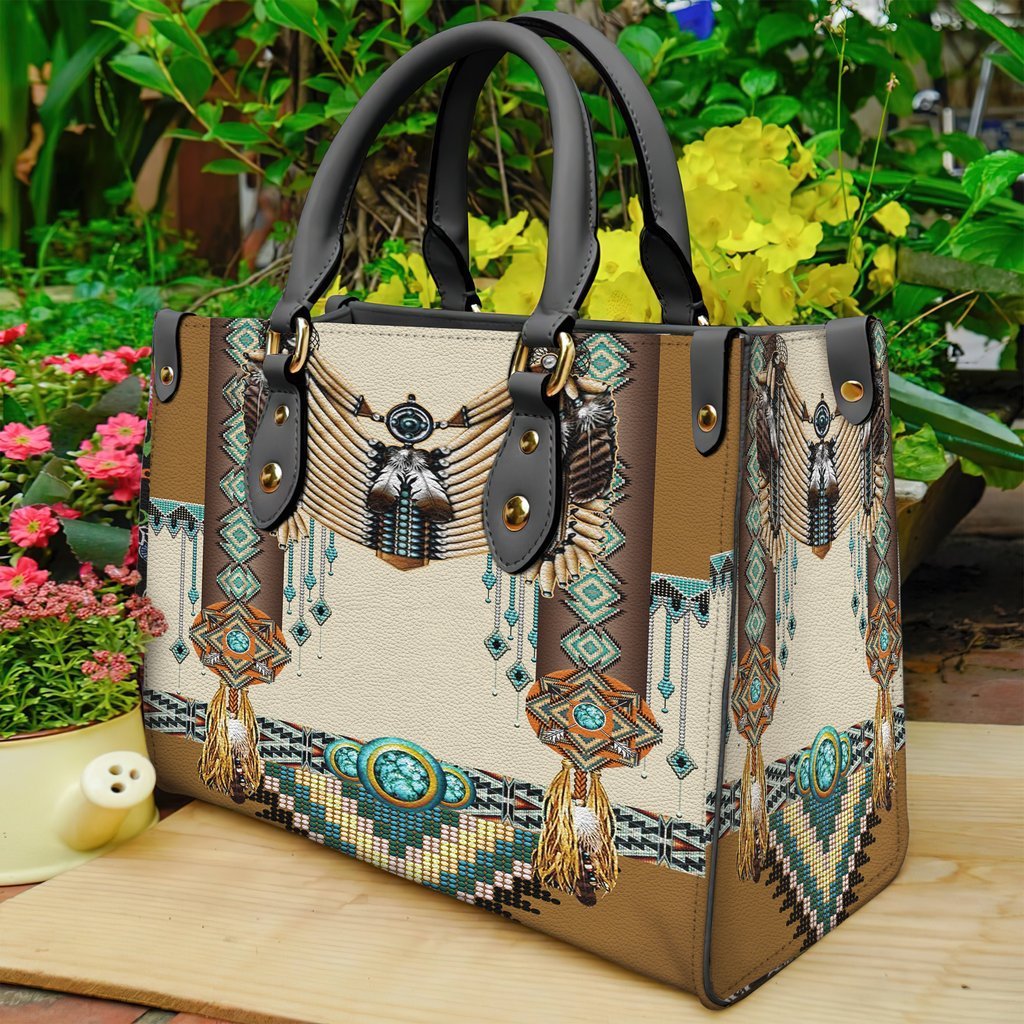 Brown Pattern Breastplate Native Leather Bag WCS