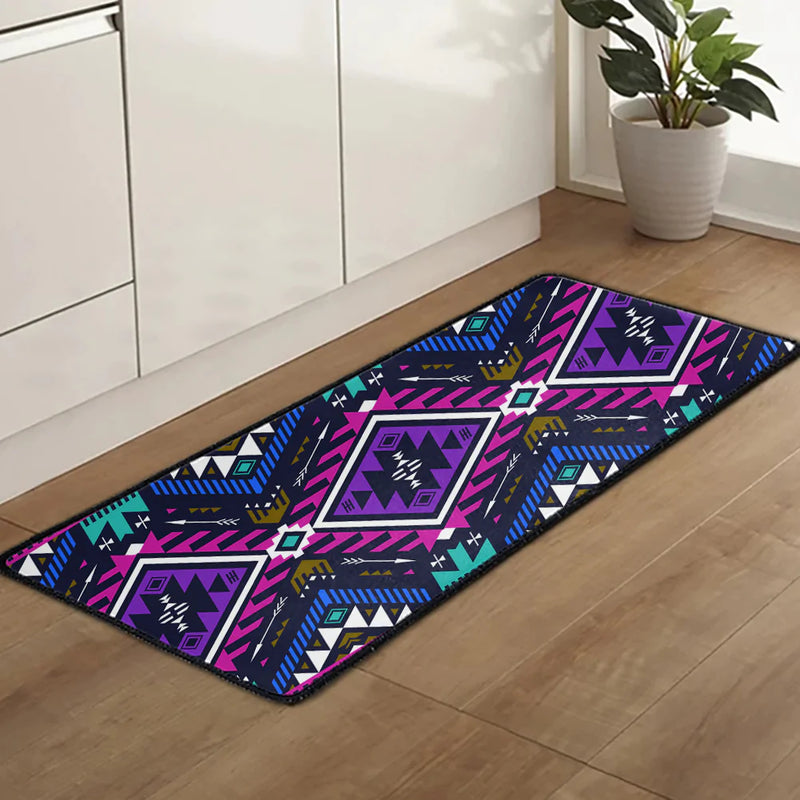 Purple Tribe Pattern Long Doormat WCS