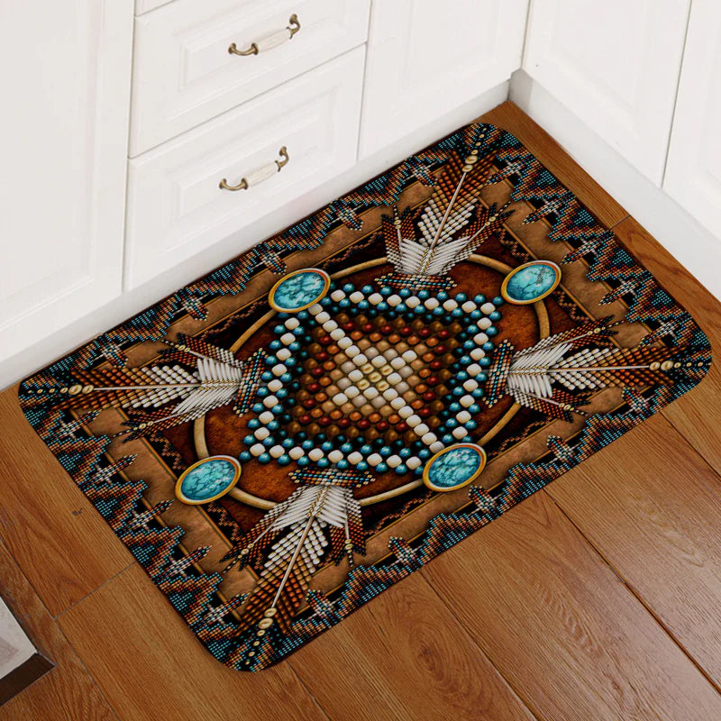 Mandala Brown Native American Doormat