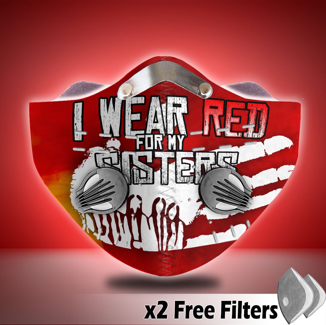 Velcro Mask - I Wear Red For My Sisters - BTG WCS