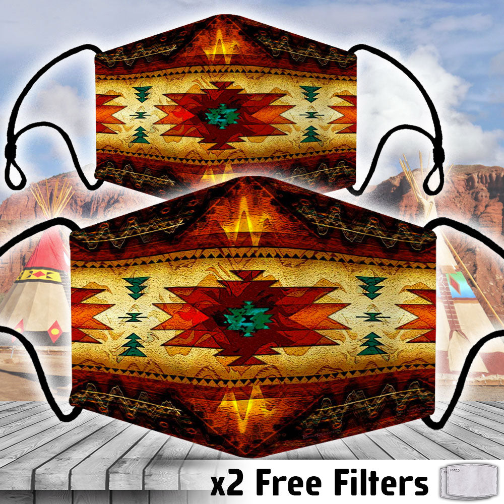 Native American Pattern Culture Print Mask WCS