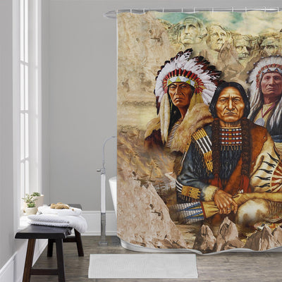 Sitting Bull Shower Curtains WCS