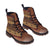 Brown Pattern Native  Leather Martin Short Boots WCS