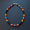 Black Dusk Pattern Beaded Handmade Necklace Native American Style