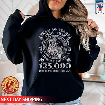 Trail Of Tears 125000 Native American Man Ride Horse Unisex T-Shirt/Hoodie/Sweatshirt