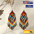 SALE 50% OFF - Native Style Multi-Color Long Beaded Handmade Earrings For Women