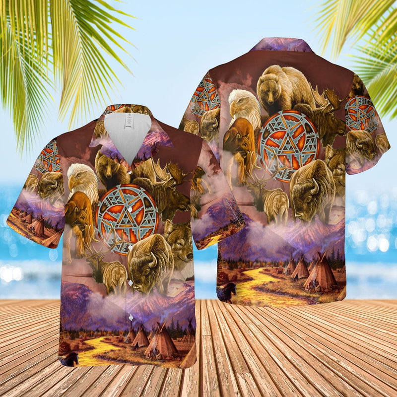 Native Animals Hawaiian Shirt WCS