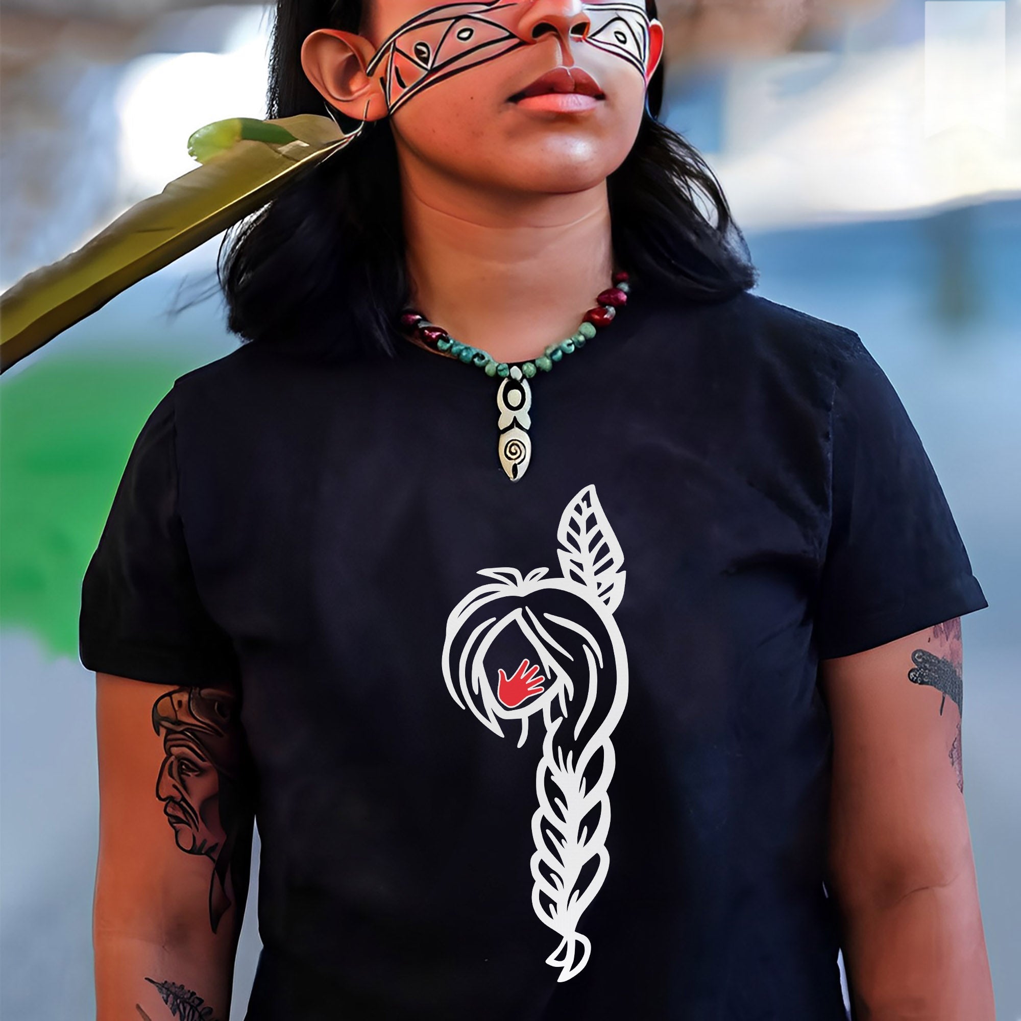 MMIW American Native Black Hair Indigenous Unisex Hoodie/Sweatshirt/T-Shirt