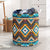 Yellow Aztec Geometric Laundry Basket WCS