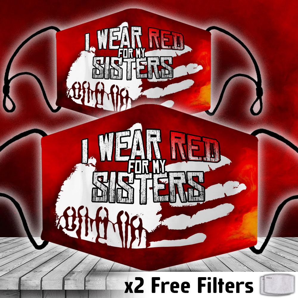 I Wear Red For My Sisters Mask WCS