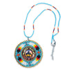Trail of Tears Feathers Handmade Beaded Wire Necklace Pendant Unisex With Native American Style