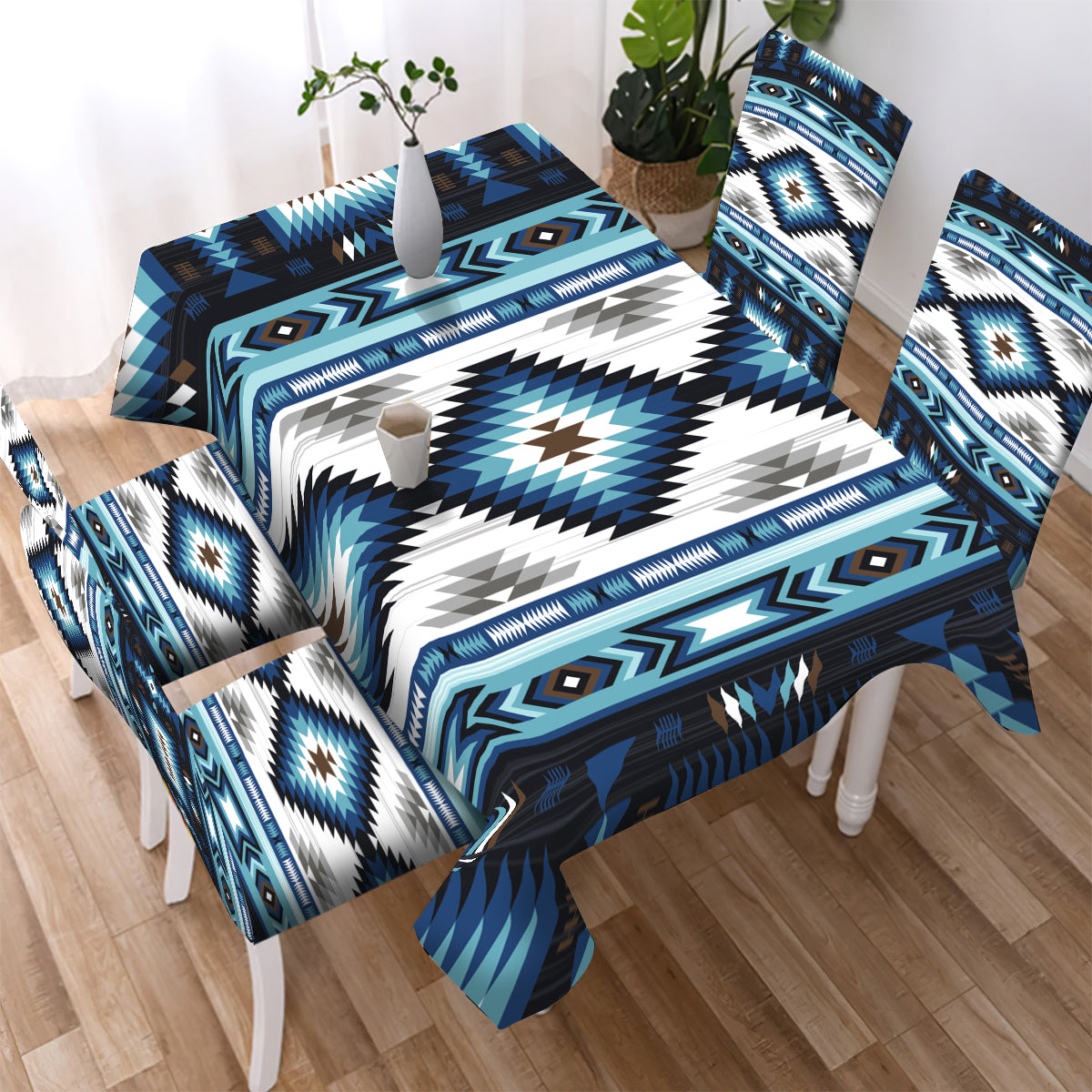 Blue Tribe Design Native American Tablecloth - Chair cover WCS