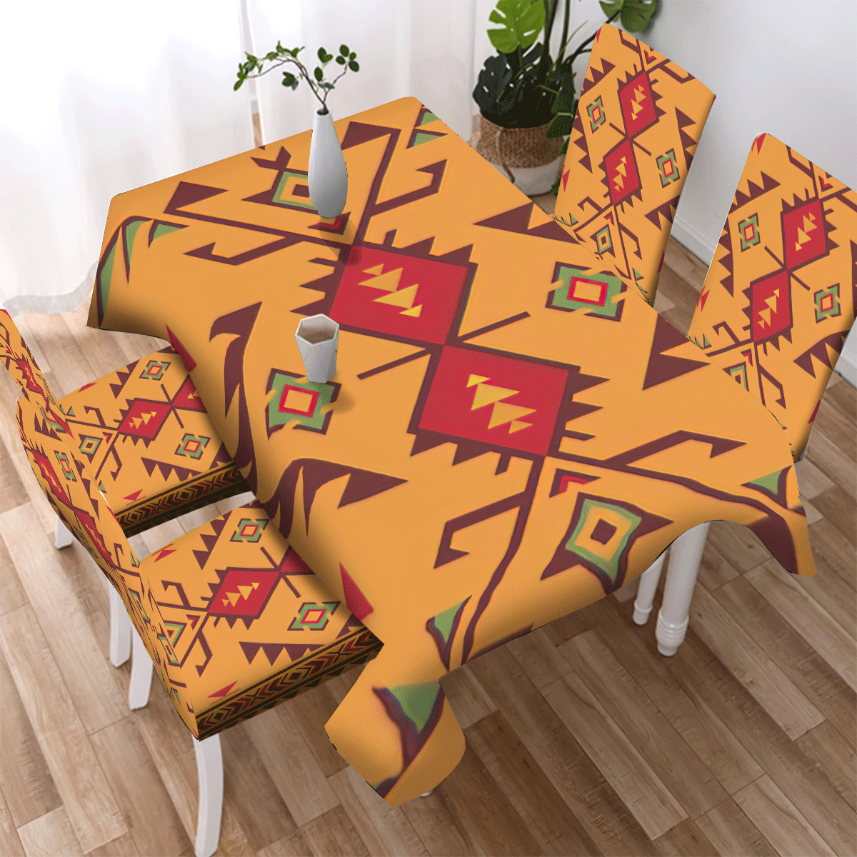 Pattern Tribe Design Native American Tablecloth - Chair cover WCS