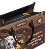 Dalmatian Dog Kisses Fix Everything Leather Handbag V020