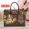English Springer Spaniel Dog Kisses Fix Everything Leather Handbag V020