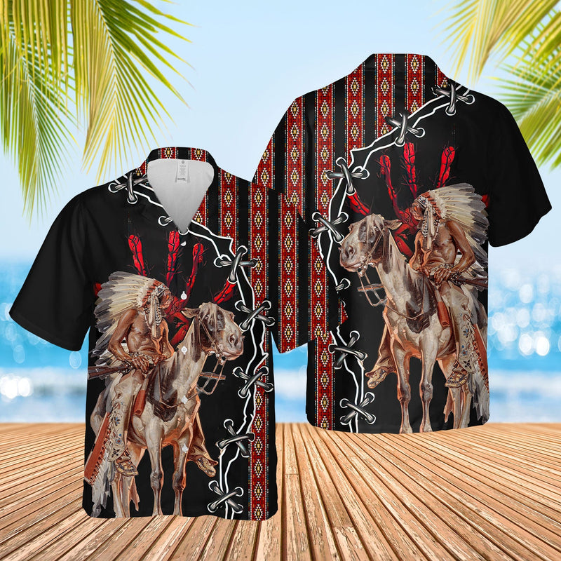 Native War Horse Hawaiian Shirt WCS