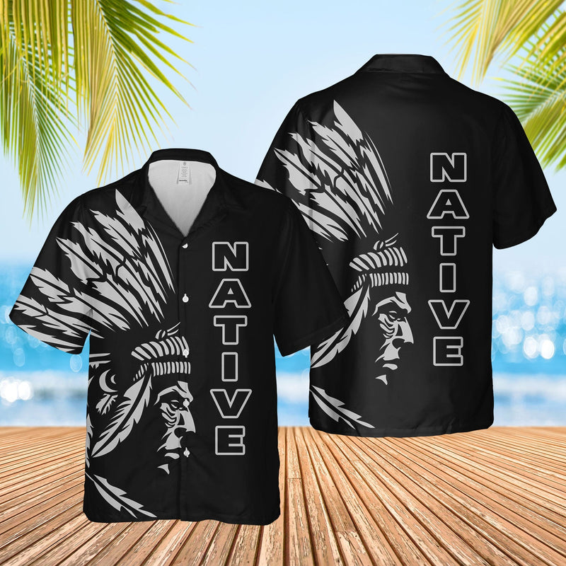 Native Headdress Hawaiian Shirt WCS