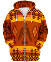 Orange Eagle 3D Hoodie - Native American Pride Shop