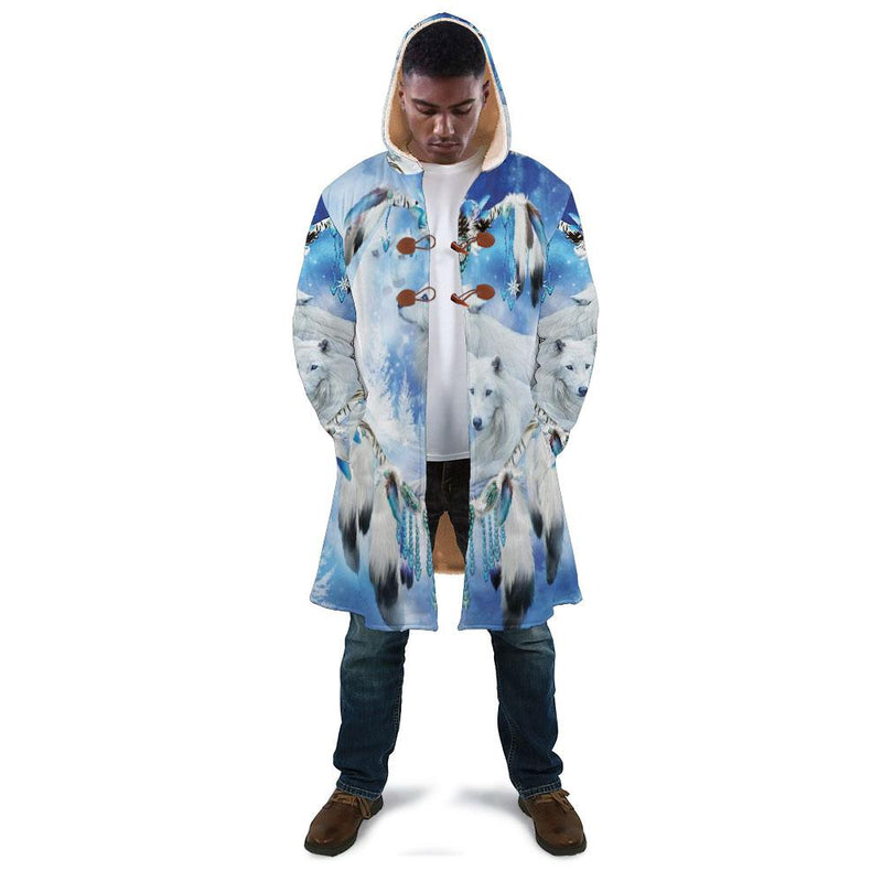 White Wolf Feather Cloak - Native American Pride Shop