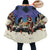 Native American Dance Horn Button Long Fleece Windbreaker WCS