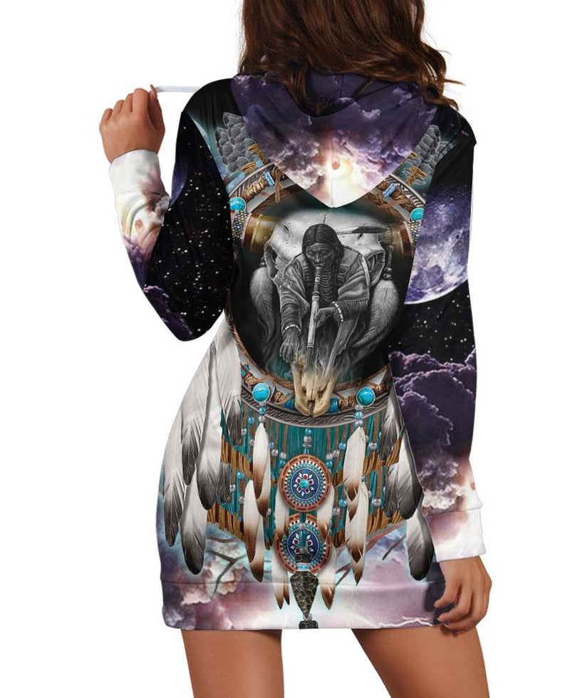 Native Buffalo Dreamcatcher Hoodie Dress WCS