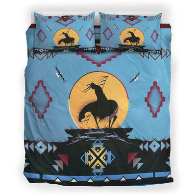 Blue Native Ride Horse Bedding Set WCS