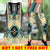 Turiquoise Native Indian Pattern Feather Tank Top & Legging Set 16 WCS