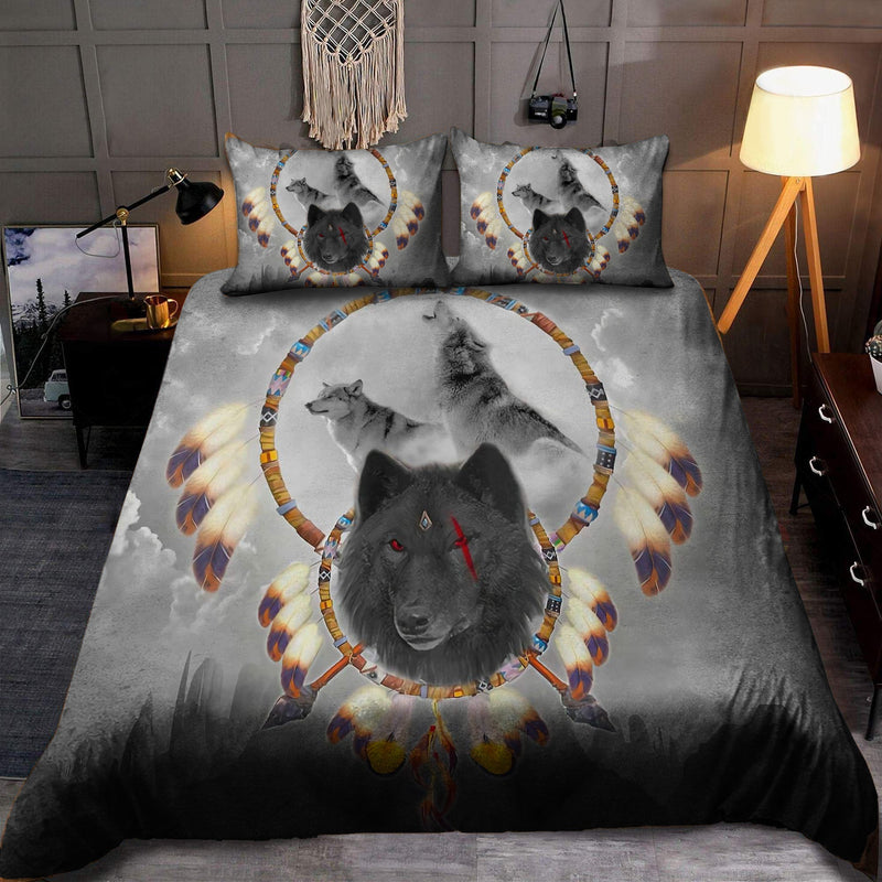 Wolf Native American Bedding Set WCS