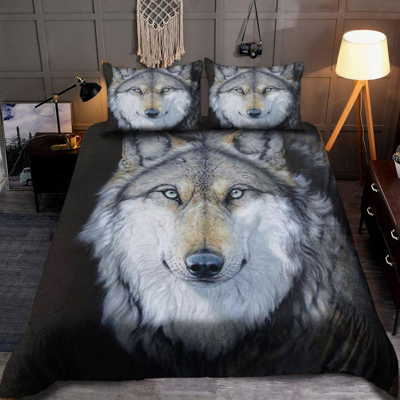 Native White Wolf Bedding Set WCS