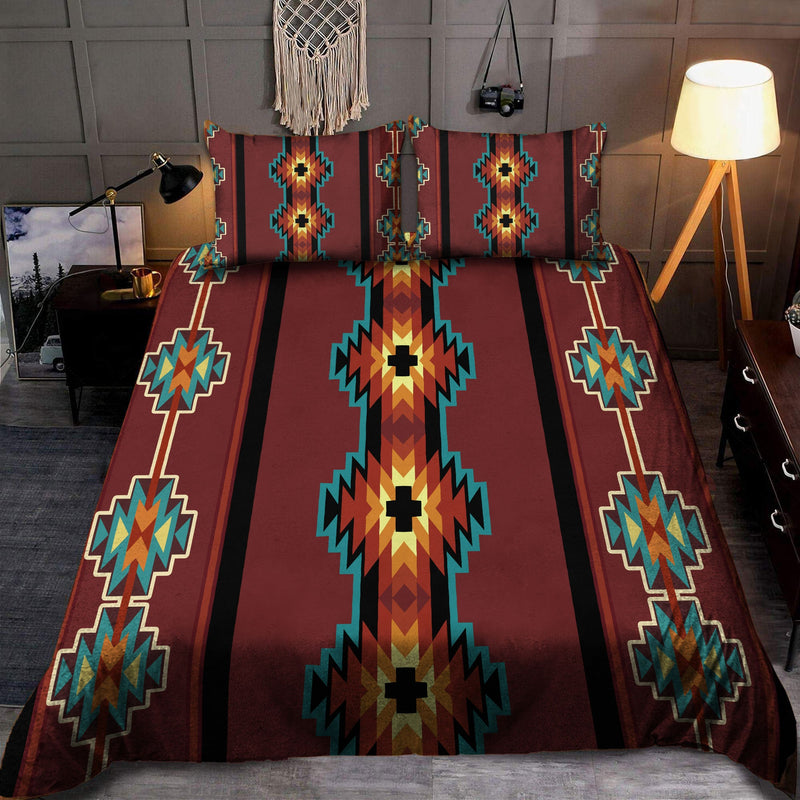 Brown Native Pattern Bedding Set WCS