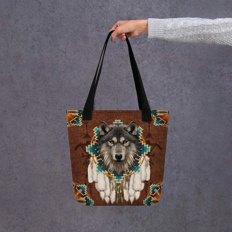 Native American Wolf Tote bag WCS