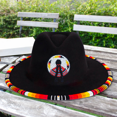 Indigenous Women  Fedora Hatband for Men Women Beaded Brim with Native American Style