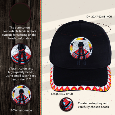 MMIW Indigenous Women Handmade Beaded Cap WCS