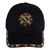 SALE 50% OFF - Red Hand Baseball Cap With Patch And A Colorful Beaded Brim Native American Style