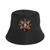 SALE 50% OFF - Native Flag Sunburst Beaded Unisex Cotton Bucket Hat with Native American