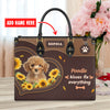 Poodle Dog Kisses Fix Everything Leather Handbag V020